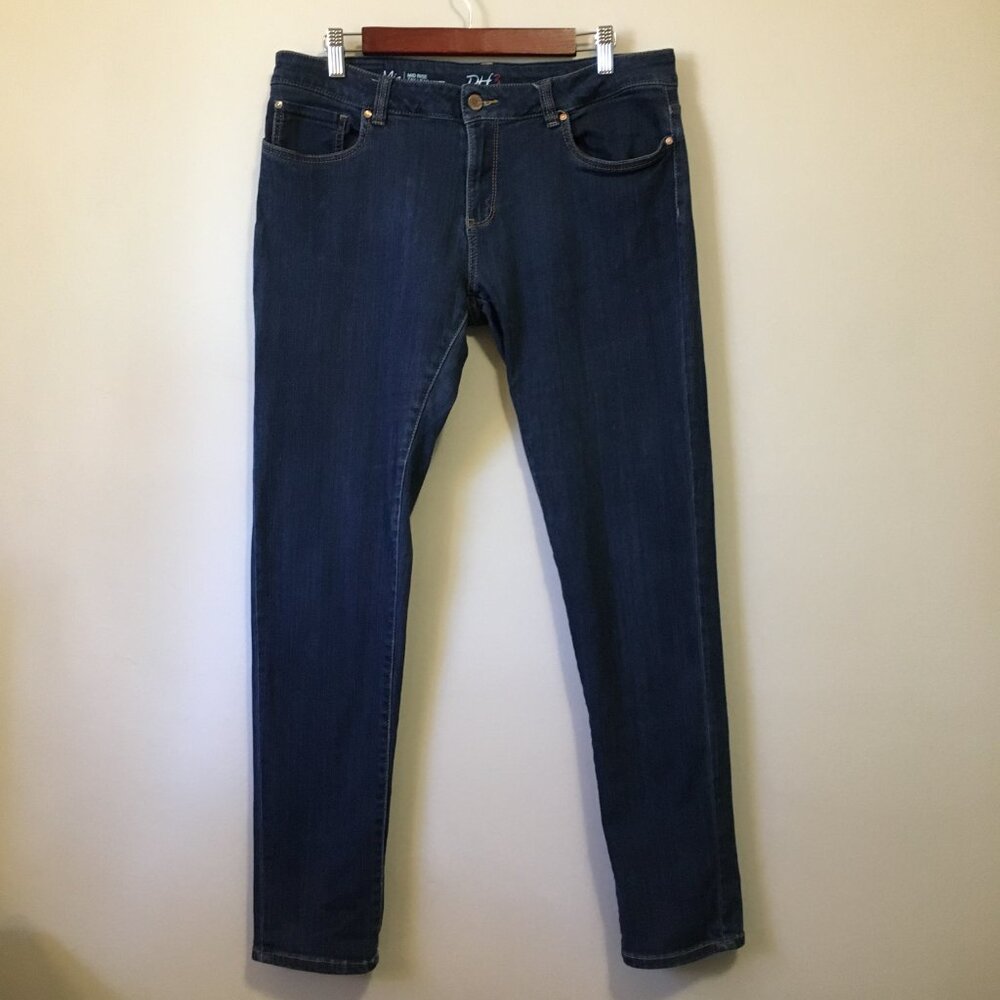 DH3 Mia Mid Rise Slim Skinny Blue Jeans 12x31